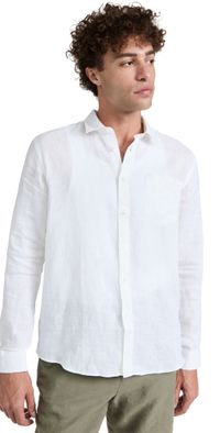 Vilebrequin Caroubis Linen Shirt Blanc L