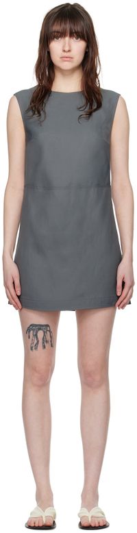 Loulou de Saison Robe courte Hoya grise