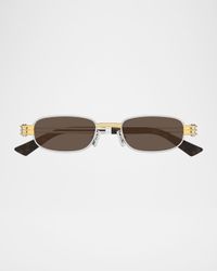 Metal Rectangle Sunglasses