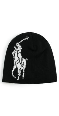 Polo Ralph Lauren Polo Player Beanie Black/White One Size