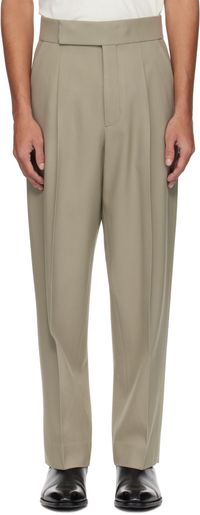 Fear of God Taupe Single Pleat Eternal Trousers