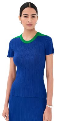 Wales Bonner Island Knit Top Blue XS
