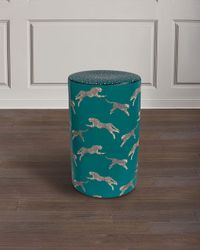 Leaping Cheetah 20" Garden Stool