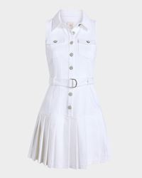 Moxie Sleeveless Belted Mini Dress