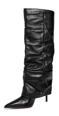 Schutz Mikki Up Cloak Boots Preto 6.5