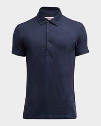 Men's Sebastian Cotton-Silk Polo Shirt