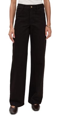 Enza Costa Relaxed Straight Leg Jeans Coffee Bean 4