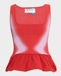 Lily Mixed-Media Tank Top