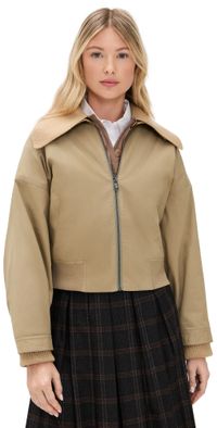 Sea Sullivan Sportswear Bomber Jacket Camel XS