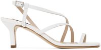 Elleme White Twist Strappy Sandals