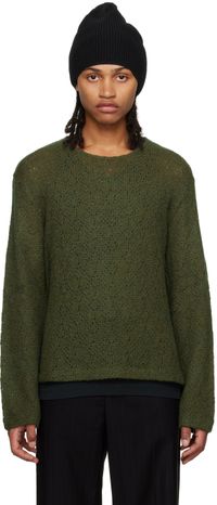 OUR LEGACY Green Double Lock Sweater