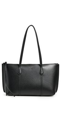 Tory Burch Perry Small Zip Tote Black One Size