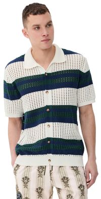 Agua Bendita Jared Crochet Shirt Multicolor XS