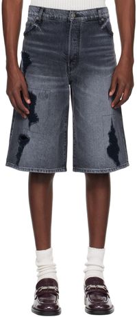 COÛT DE LA LIBERTÉ Gray Zander Denim Shorts