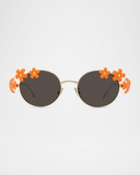Signature Floral Metal Sunglasses