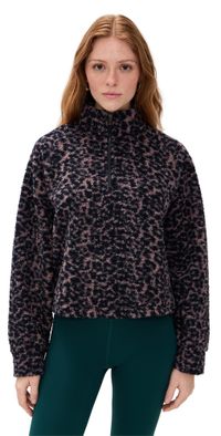 Year of Ours Lucia Half Zip Leopard S
