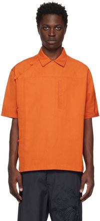Maharishi Orange Asym Monk Shirt