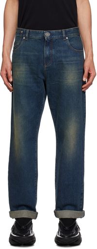 Balmain Jean rétro bleu