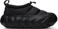 Crocs Black Overpuff Shorty Loafers