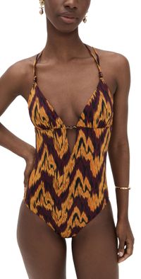 Ulla Johnson Leila Beaded Maillot Terra P