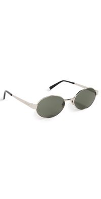 Saint Laurent SL 692 Sunglasses Silver-Silver-Grey One Size