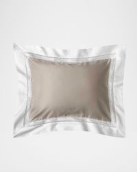 Devere Boudoir Sham, Taupe/White