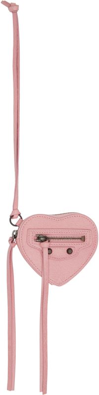 Balenciaga Pink 'Le City' Charm Heart Box Bag Charm