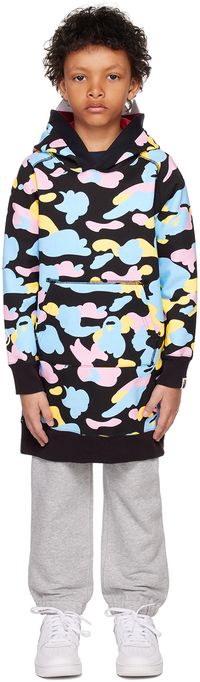 BAPE Kids Black Camo Shark Dress