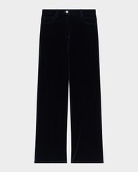 Relaxed Straight Velvet Jeans