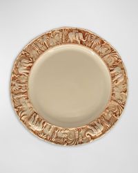 La Menagerie Ottomane Handpainted Salad Plate - Pink, Set of 4