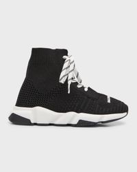 Kid's Speed Lace-Up Sock Sneakers