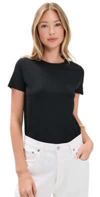 Commando Essential Cotton Tee Thong Bodysuit White XL