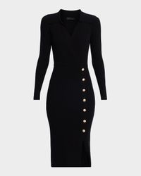 The Polo Collared Midi Knit Dress