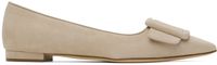 Manolo Blahnik Ballerines Maysale beiges
