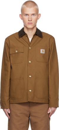 Carhartt Work In Progress Brown Michigan Chore Coat