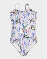 Girl's Nakia One-Piece Swimsuit, Size 2-7