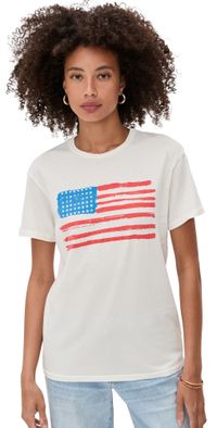 Original Retro Brand USA Flag Tee Antique White XL