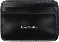 Acne Studios Black Leather Card Holder