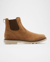 Men's Carson Waterproof Suede Chelsea Boots