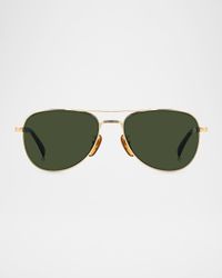 Men's DB1175 Metal Aviator Sunglasses