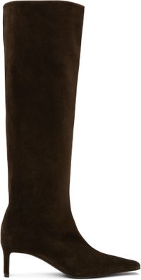 KHAITE Bottes hauteur genou Ona brunes