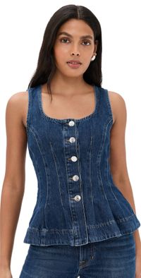 ALIGNE Valentina Denim Top Mid Blue 8