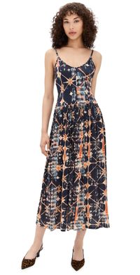 Ulla Johnson Idalia Fitted Midi Dress Phoenix P