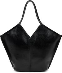 HEREU Black Calella Distressed Tote