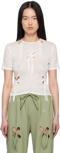 J.Kim White Petal T-shirt