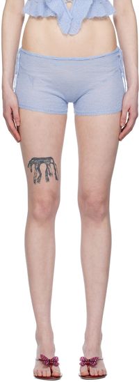 GUIZIO Blue Drawstring Shorts