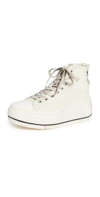 R13 High Top Sneakers Ecru Convas 8