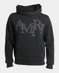 Men's Tonal Staggered Logo Hoodie