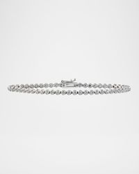 18K White Gold Traditional Diamond Tennis Bracelet, 1.25tcw