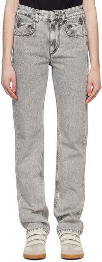 Isabel Marant Etoile Gray Vendelia Jeans